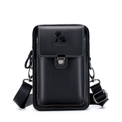 Waist Bag – Genuine Leather, Genuine Leather Waist Vintage Cowhide – detail view 5