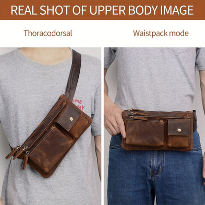 Waist Bag – Genuine Leather, Genuine Leather Waist Vintage Crazy – detail view 11