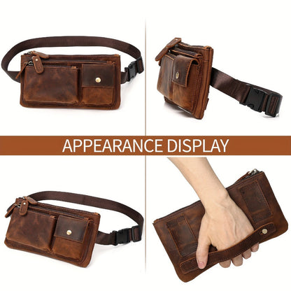 Waist Bag – Genuine Leather, Genuine Leather Waist Vintage Crazy – detail view 3