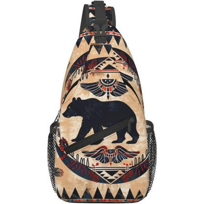 Waist Bag – for Travel & Everyday Use, Tribal Print Chest Native American – detail view 3