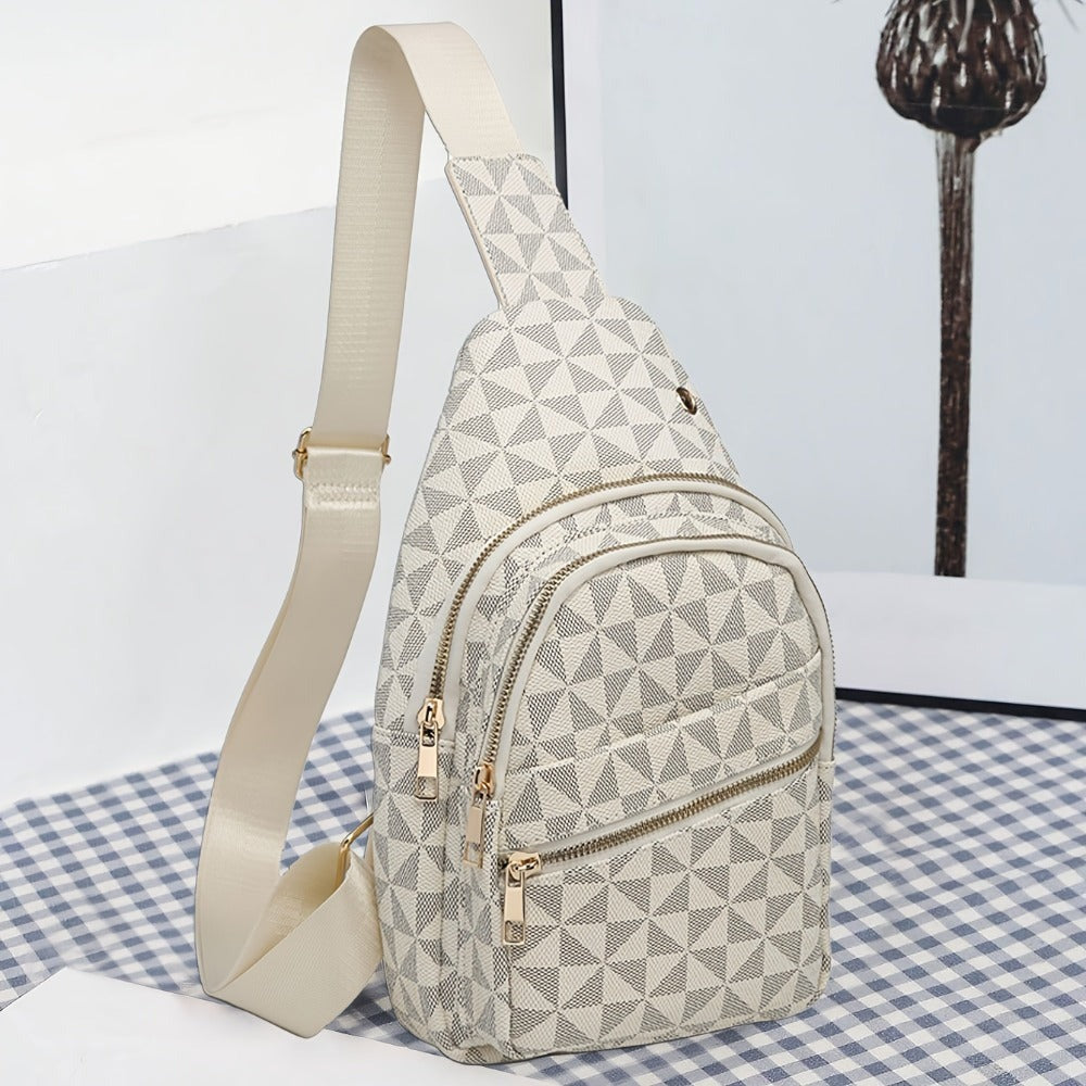Waist Bag – for Travel, Small Geometric Pattern Waist Chest – detail view 7