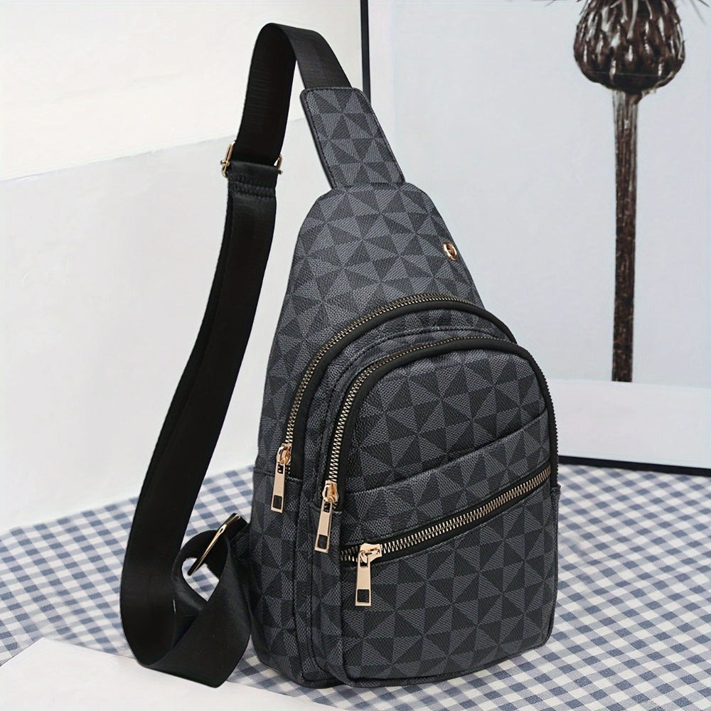 Waist Bag – for Travel, Small Geometric Pattern Waist Chest – detail view 10
