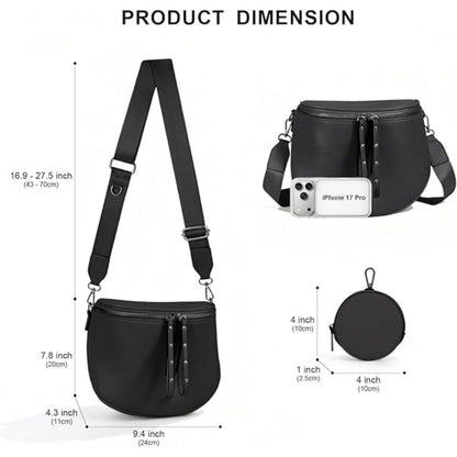Waist Bag – 5 Colors, Vegan Leather, Large Capacity, for Everyday Use – detail view 7