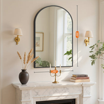 Wall Mirror shown in the Black, 2638 option