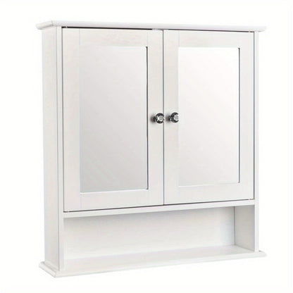 Wall-Mounted Bathroom Wall Cabinet for Organized Everyday Storage, in White detail image - detail view 3