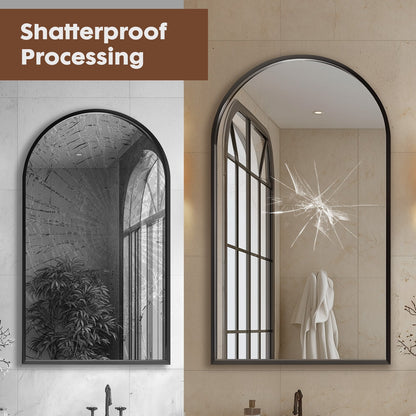 Wall-Mounted Metal Wall Mirror, Decorative Wall Mirror for Bathroom detail image - detail view 5