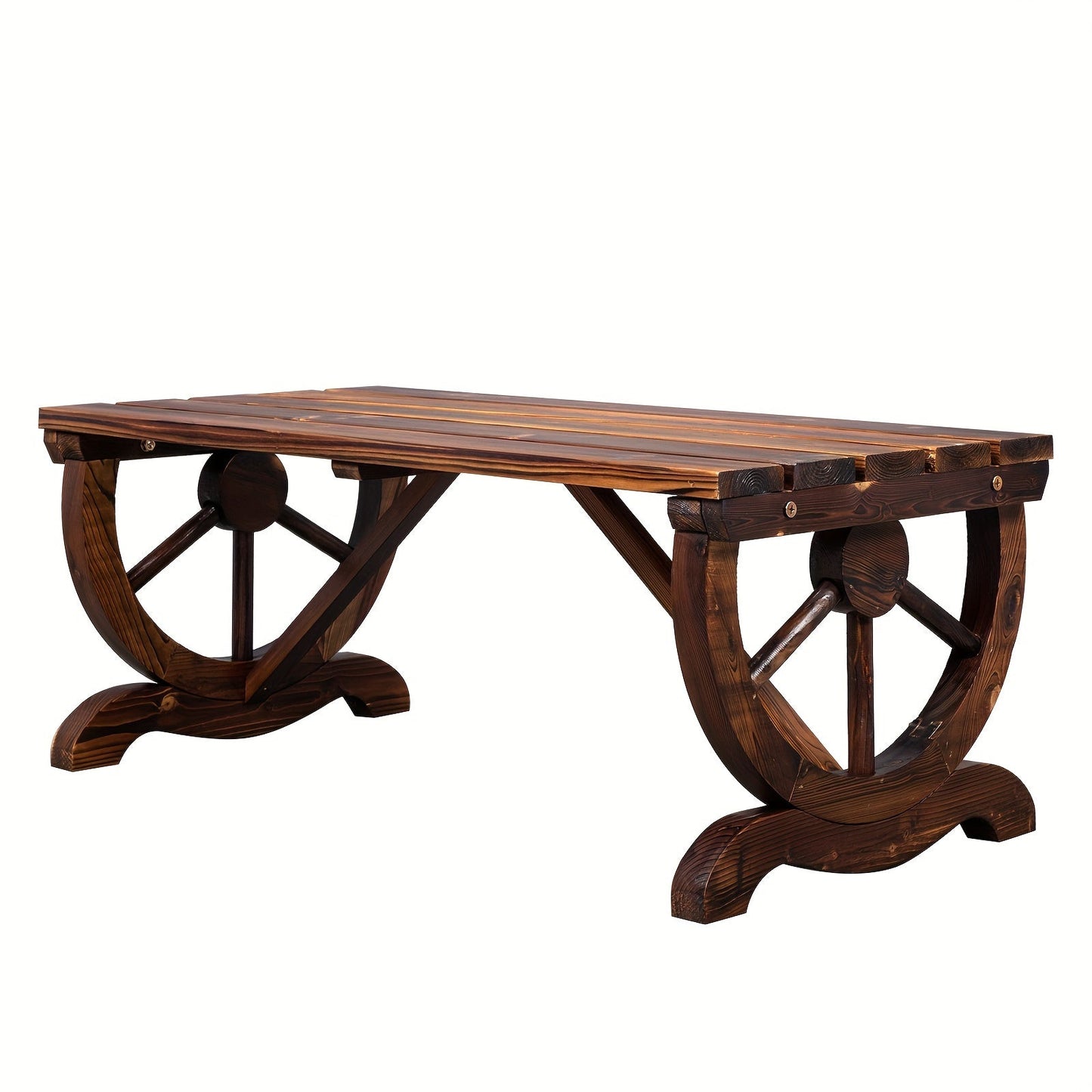 Garden Bench shown in the Carbonized Color option