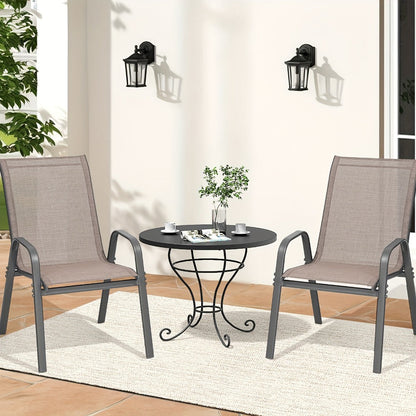 Wide Outdoor Chair with High Back and Multiple Color Options for Patio detail image - detail view 24