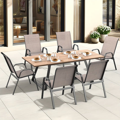 Wide Outdoor Chair with High Back and Multiple Color Options for Patio detail image - detail view 26