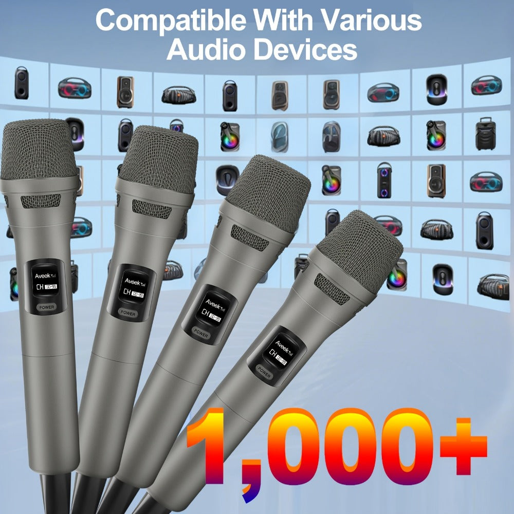 Wireless Karaoke Microphone, Wireless, USB-C, Aveek, Dynamic for Portable Singing detail image - detail view 3