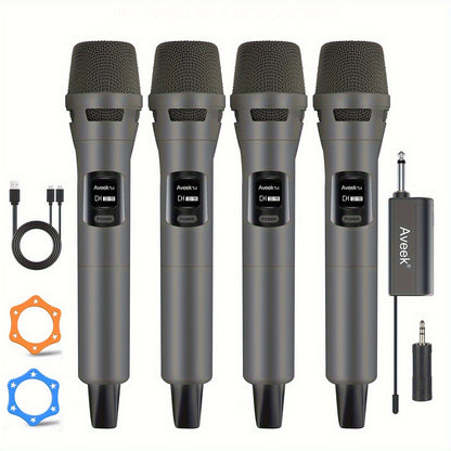 Wireless Karaoke Microphone shown in the Grey option
