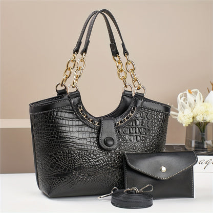 Crossbody Bag for Women – 2-Piece, 7 Colors, PU Leather, Polyester – alternate view
