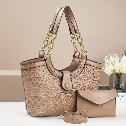 Crossbody Bag for Women – 2-Piece, 7 Colors, PU Leather, Polyester – front view - product view 24