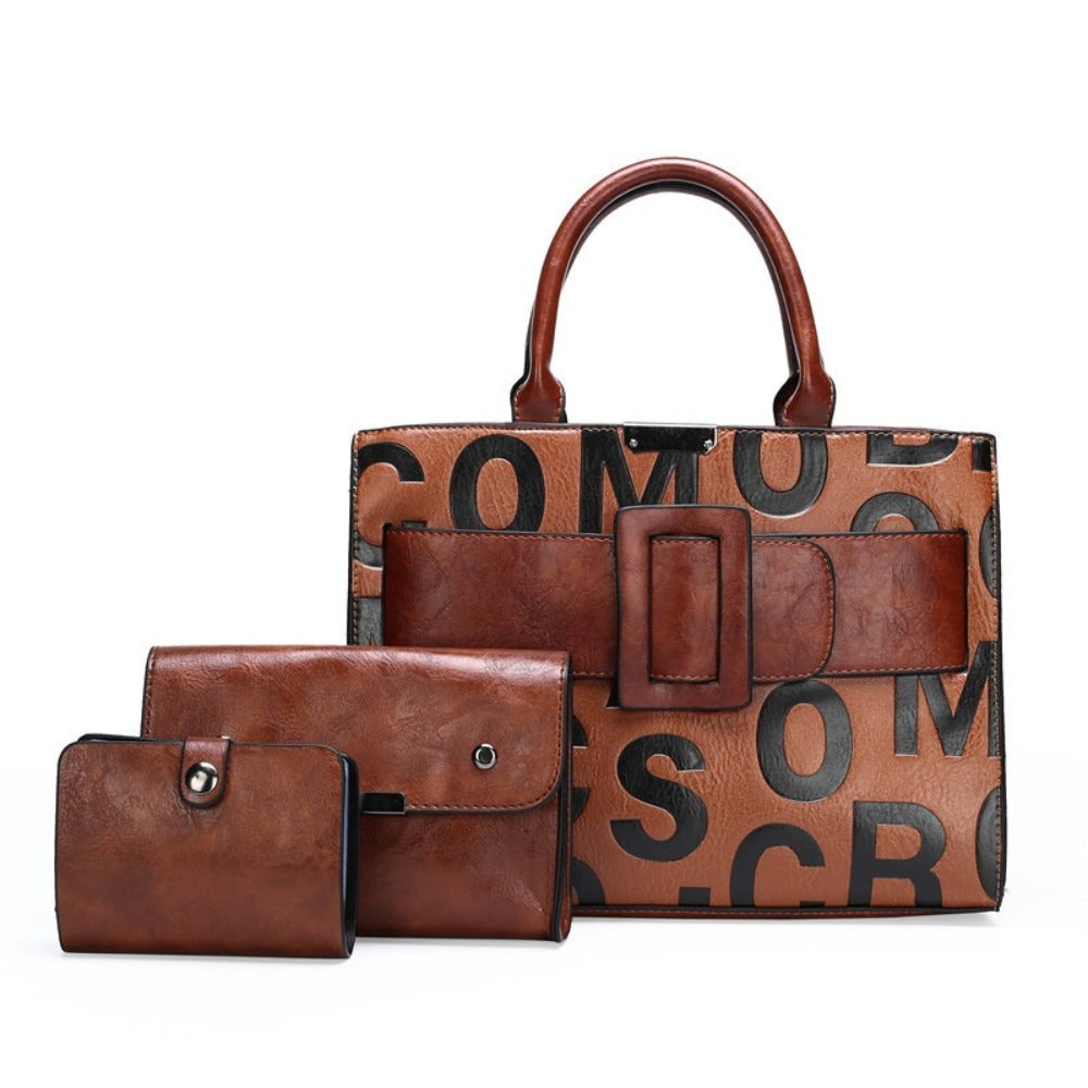 Crossbody Bag for Women – 3-Piece, Large Capacity – front view