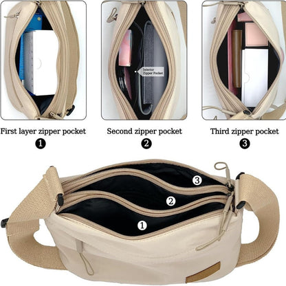 Crossbody Bag for Women – 5-Pocket, Large Capacity, Adjustable Strap, for Work – detail view 14