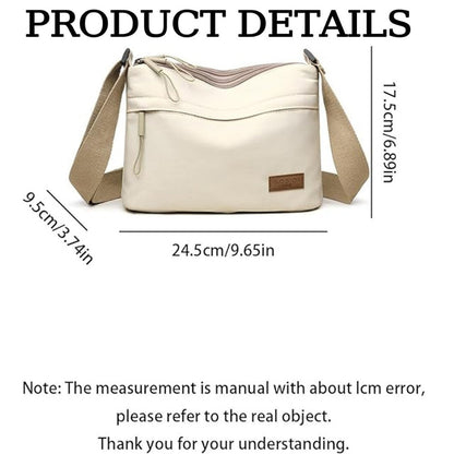 Crossbody Bag for Women – 5 Pockets, Canvas, for Travel & Work – detail view 5