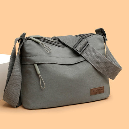 Crossbody Bag for Women – 5 Pockets, Canvas, for Travel & Work – detail view 10