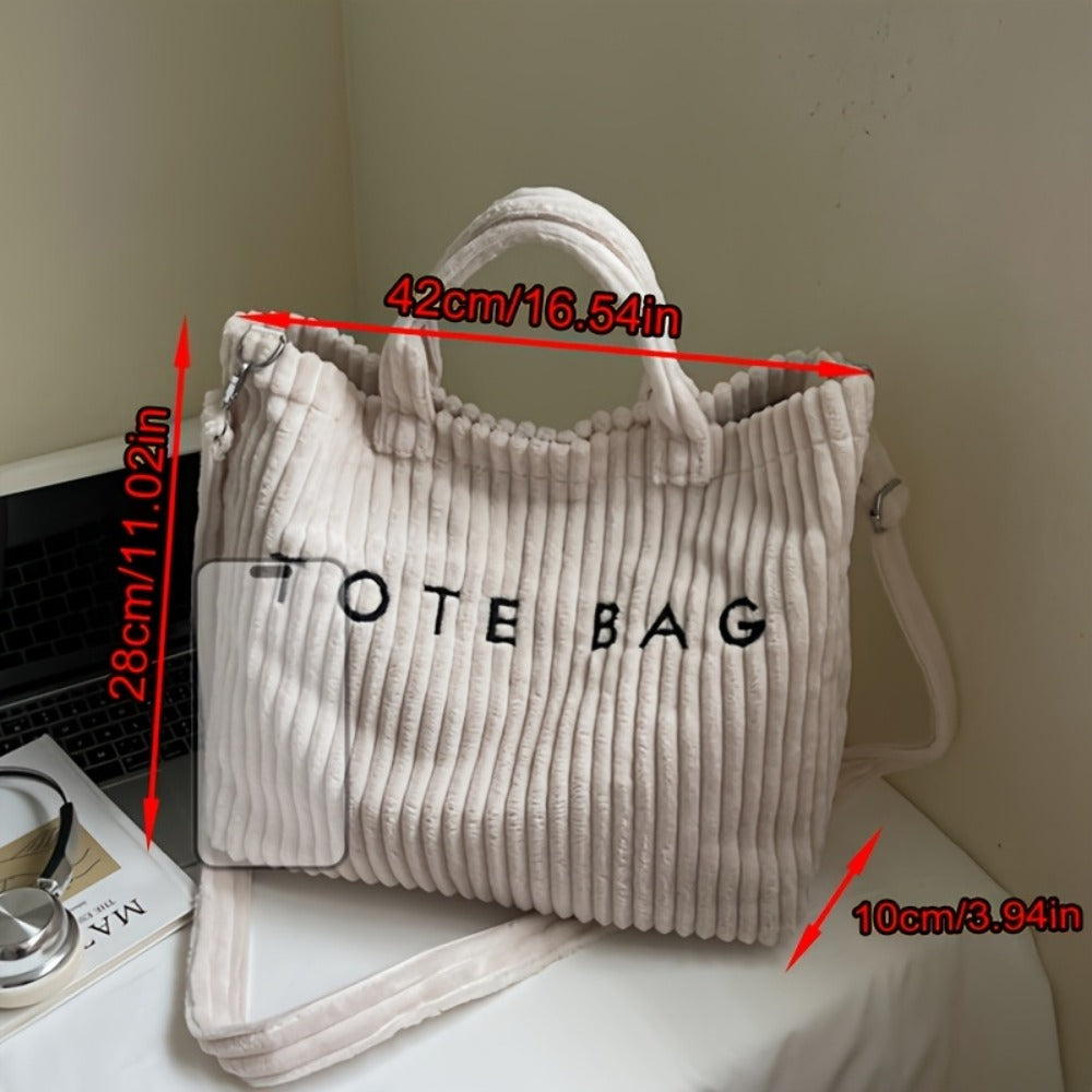 Crossbody Bag for Women – 4 Colors, Corduroy, Large Capacity, Adjustable Strap – detail view 23