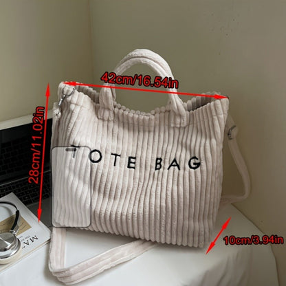 Crossbody Bag for Women – 4 Colors, Corduroy, Large Capacity, Adjustable Strap – detail view 3