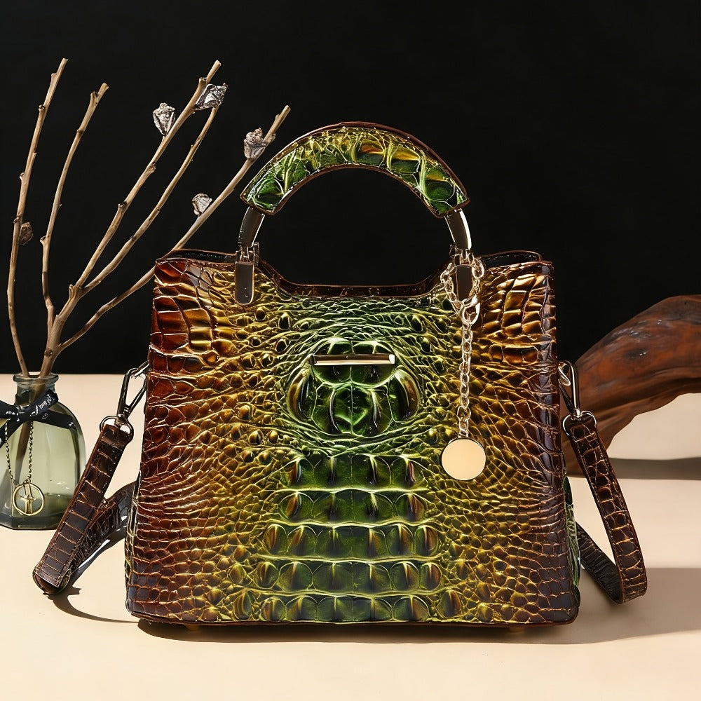 Crossbody Bag for Women – Crocodile Print Luxury Vintage Removable – detail view 20