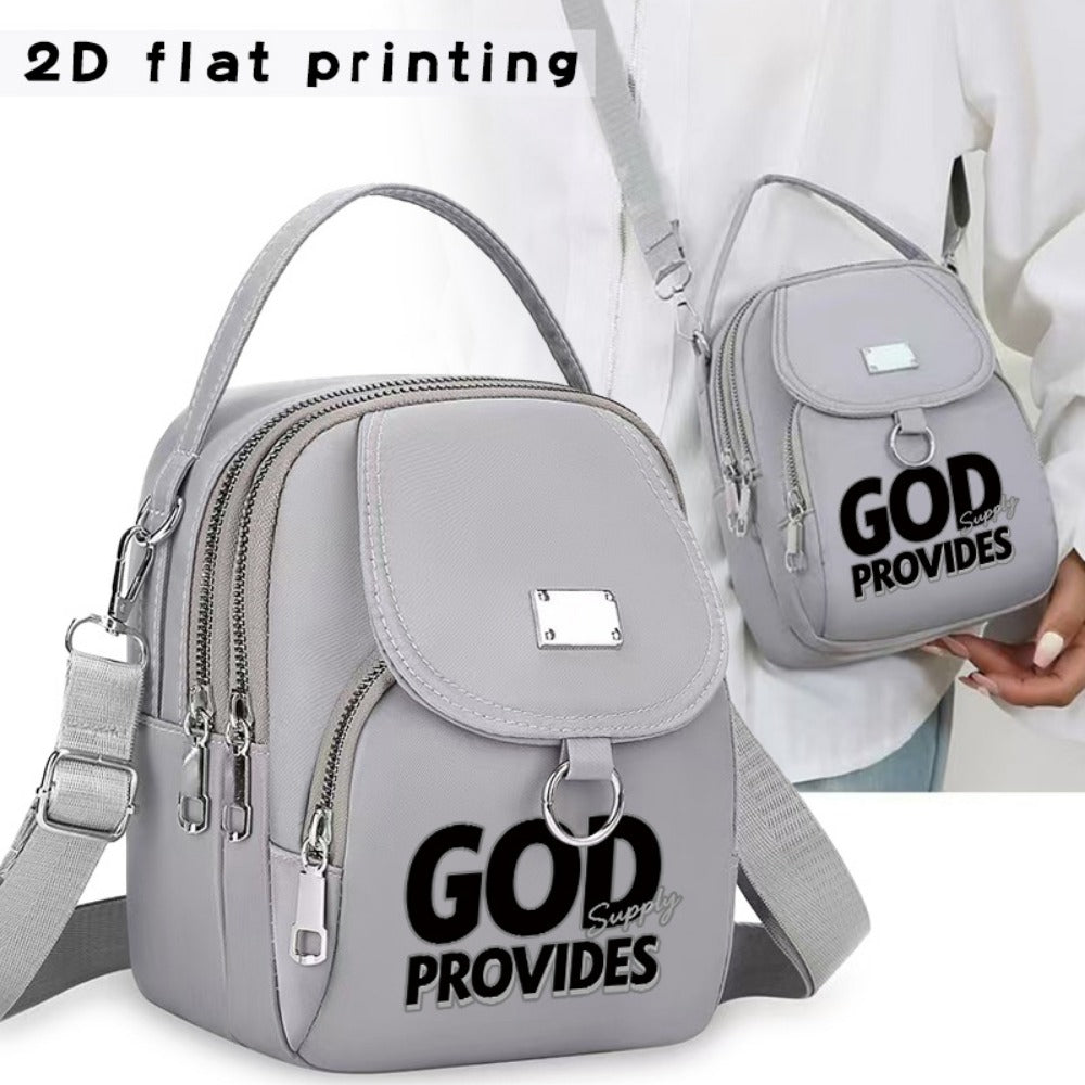 Crossbody Bag for Women – for Work & Everyday Use, 2d Print Pattern Versatile Phone – front view