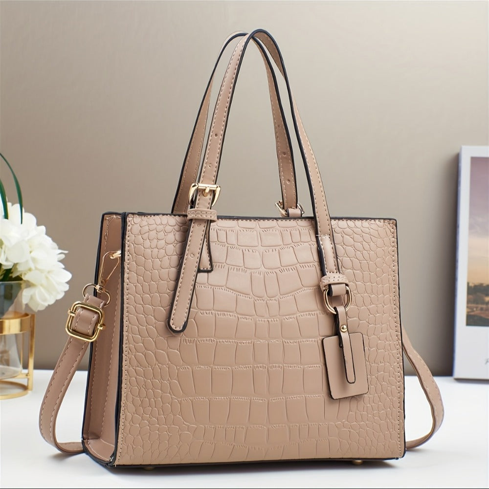Crossbody Bag for Women – for Work & Everyday Use, Crocodile Print Casual Fashion Mom – detail view 4
