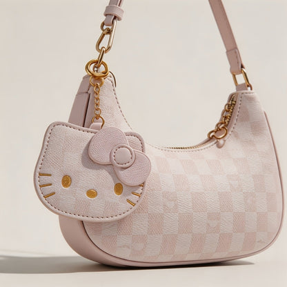 Crossbody Bag for Women – for Work & Everyday Use, Hello Kitty Pink Ruffled Korean – detail view 2