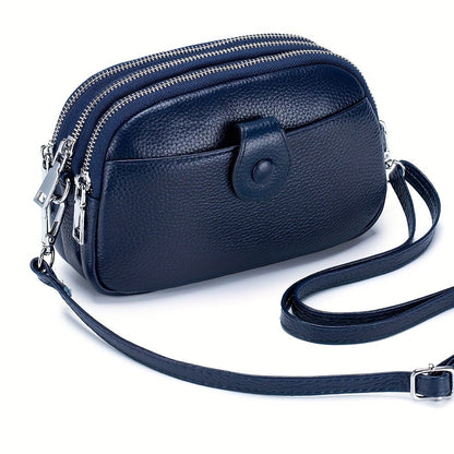 Crossbody Bag for Women – 9 Colors, Genuine Leather, Adjustable Strap, for Travel & – detail view 16
