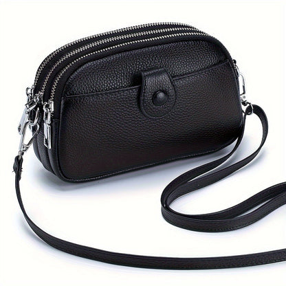 Crossbody Bag for Women – 9 Colors, Genuine Leather, Adjustable Strap, for Travel & – detail view 2