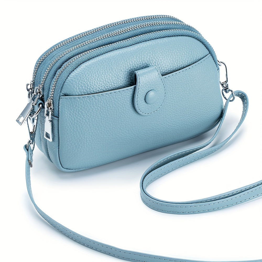Crossbody Bag for Women – 9 Colors, Genuine Leather, Adjustable Strap, for Travel & – detail view 23