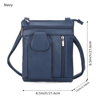 Crossbody Bag for Women – Genuine Leather, Adjustable Strap – detail view 14