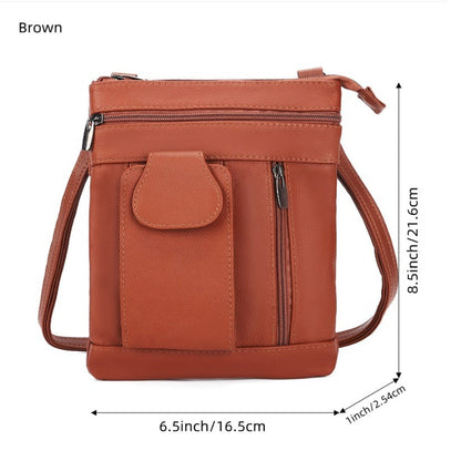 Crossbody Bag for Women – Genuine Leather, Adjustable Strap – detail view 2