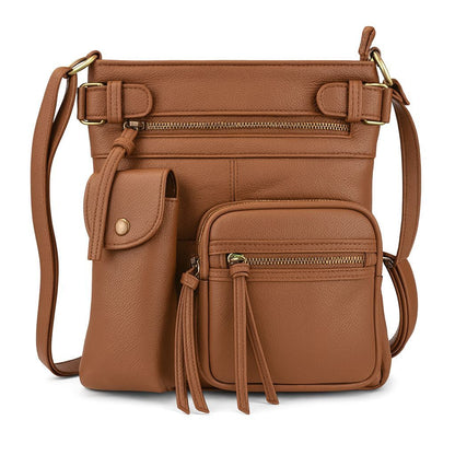 Crossbody Bag for Women – Genuine Leather, Adjustable Strap – detail view 45