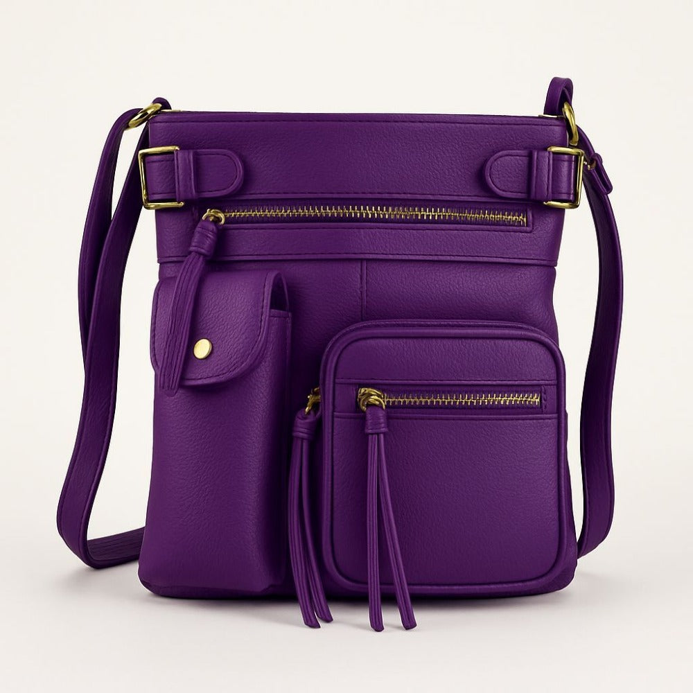 Crossbody Bag for Women – Genuine Leather, Adjustable Strap – detail view 18