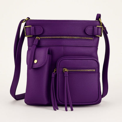 Crossbody Bag for Women – Genuine Leather, Adjustable Strap – detail view 18