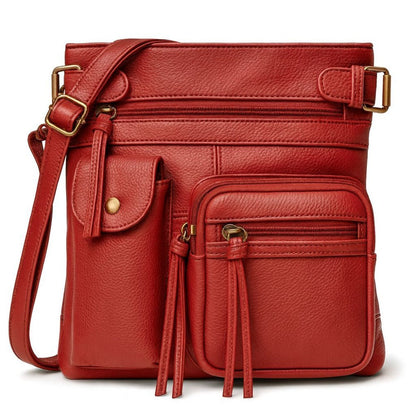 Crossbody Bag for Women – Genuine Leather, Adjustable Strap – detail view 30
