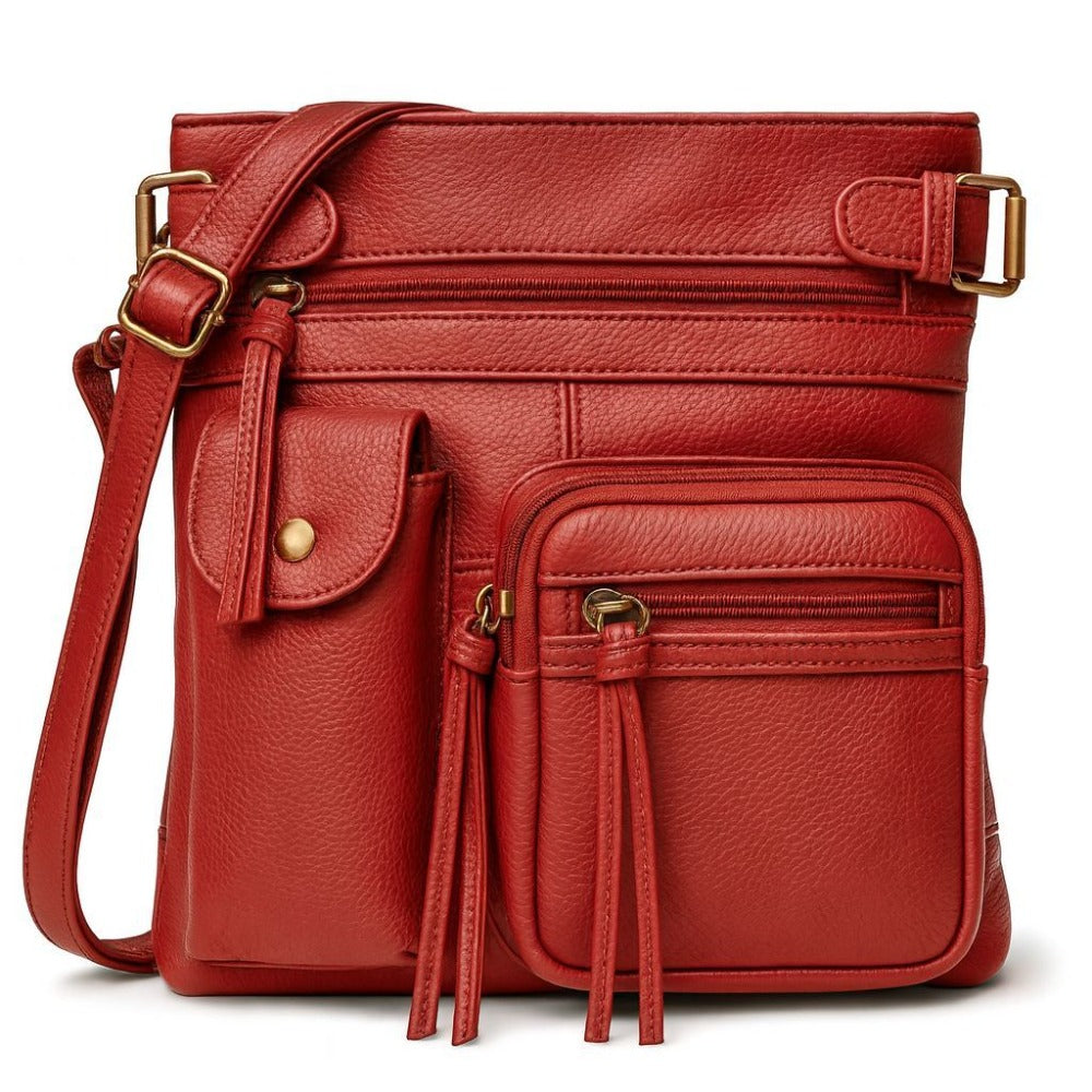 Crossbody Bag for Women – Genuine Leather, Adjustable Strap – detail view 3