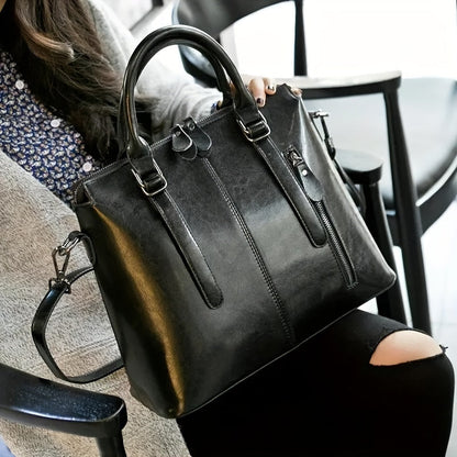 Crossbody Bag for Women – Genuine Leather, for Travel & Work – detail view 2