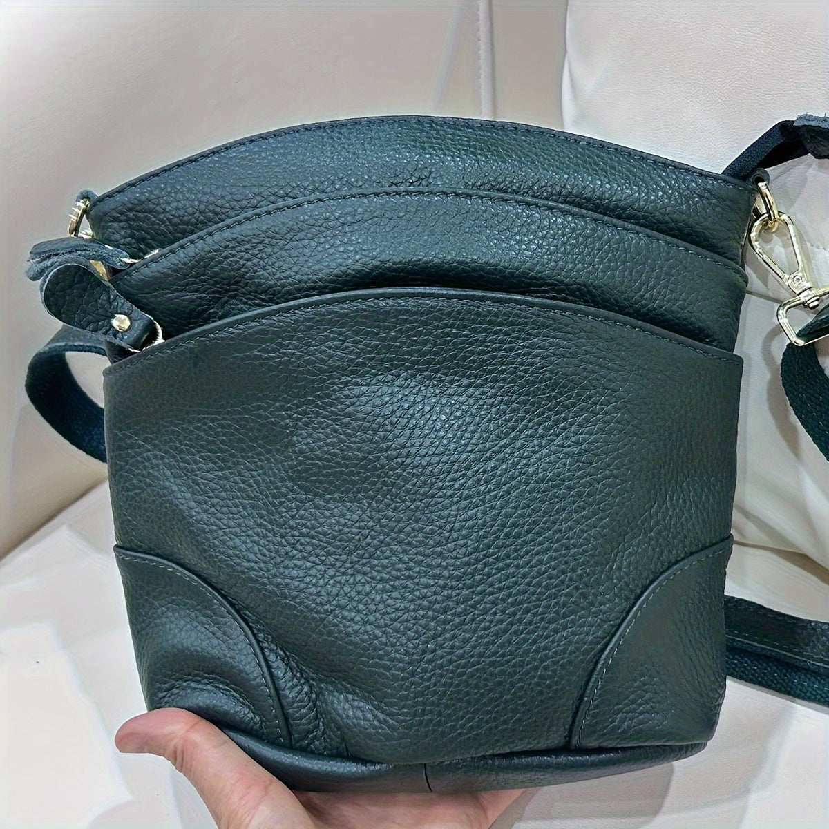Crossbody Bag for Women – 5 Colors, Genuine Leather – front view - product view 27
