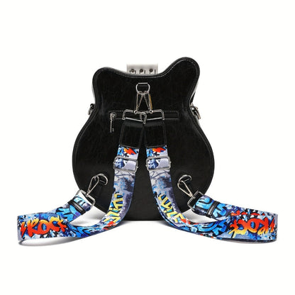 Crossbody Bag for Women – Guitar Shaped Y2k Punk Style – detail view 26