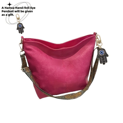 Crossbody Bag for Women – Large Capacity, Boho Hobo Evil Eye Pendant – detail view 5
