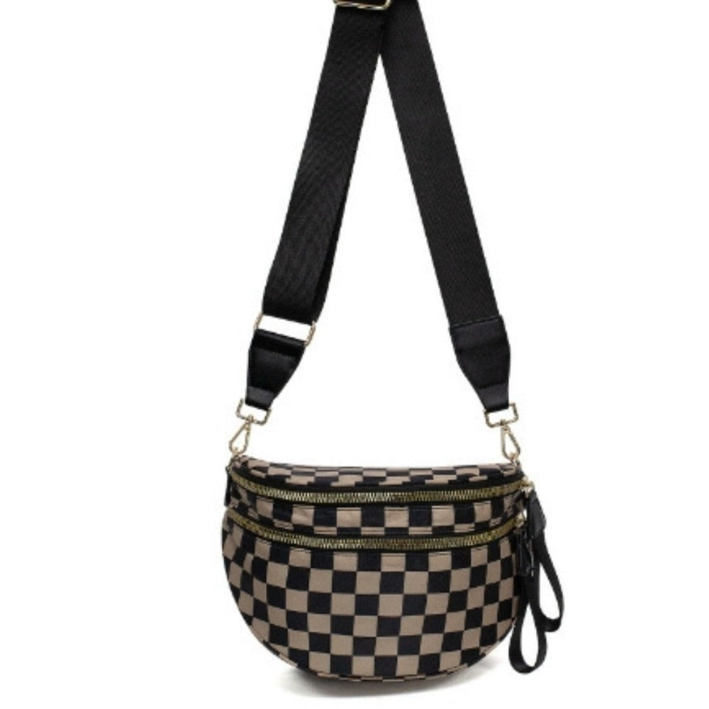 Crossbody Bag for Women – Large Capacity, Plaid Large Capacity Drawstring Closure – detail view 19