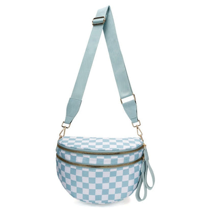 Crossbody Bag for Women – Large Capacity, Plaid Large Capacity Drawstring Closure – detail view 21