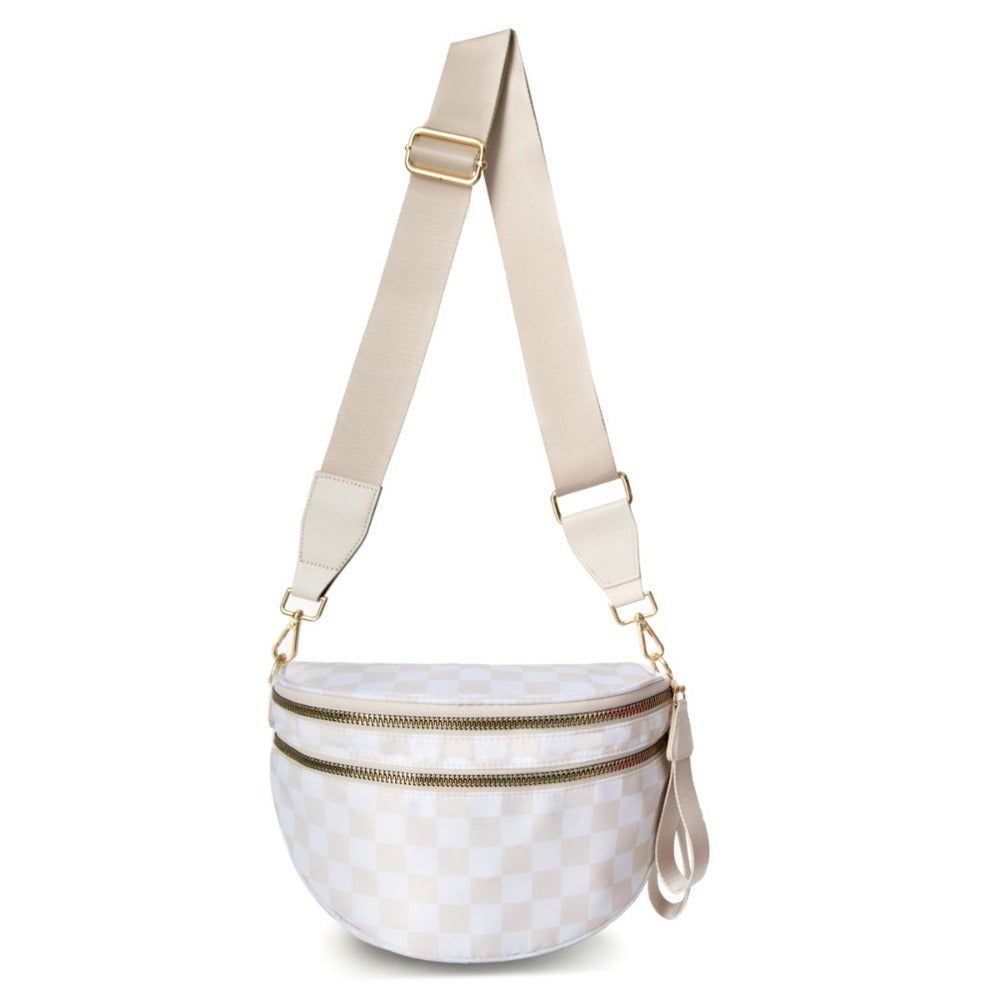 Crossbody Bag for Women – Large Capacity, Plaid Large Capacity Drawstring Closure – detail view 23