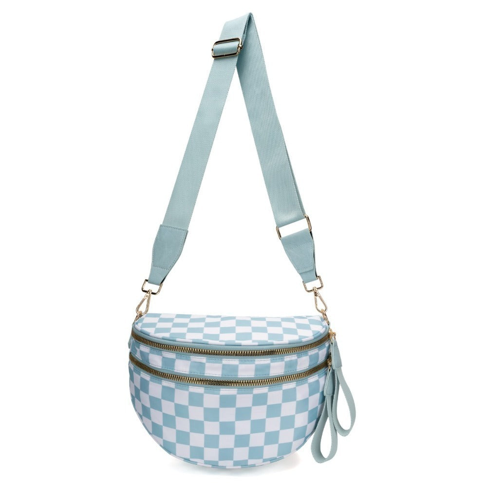 Crossbody Bag for Women – Large Capacity, Plaid Large Capacity Drawstring Closure – detail view 44