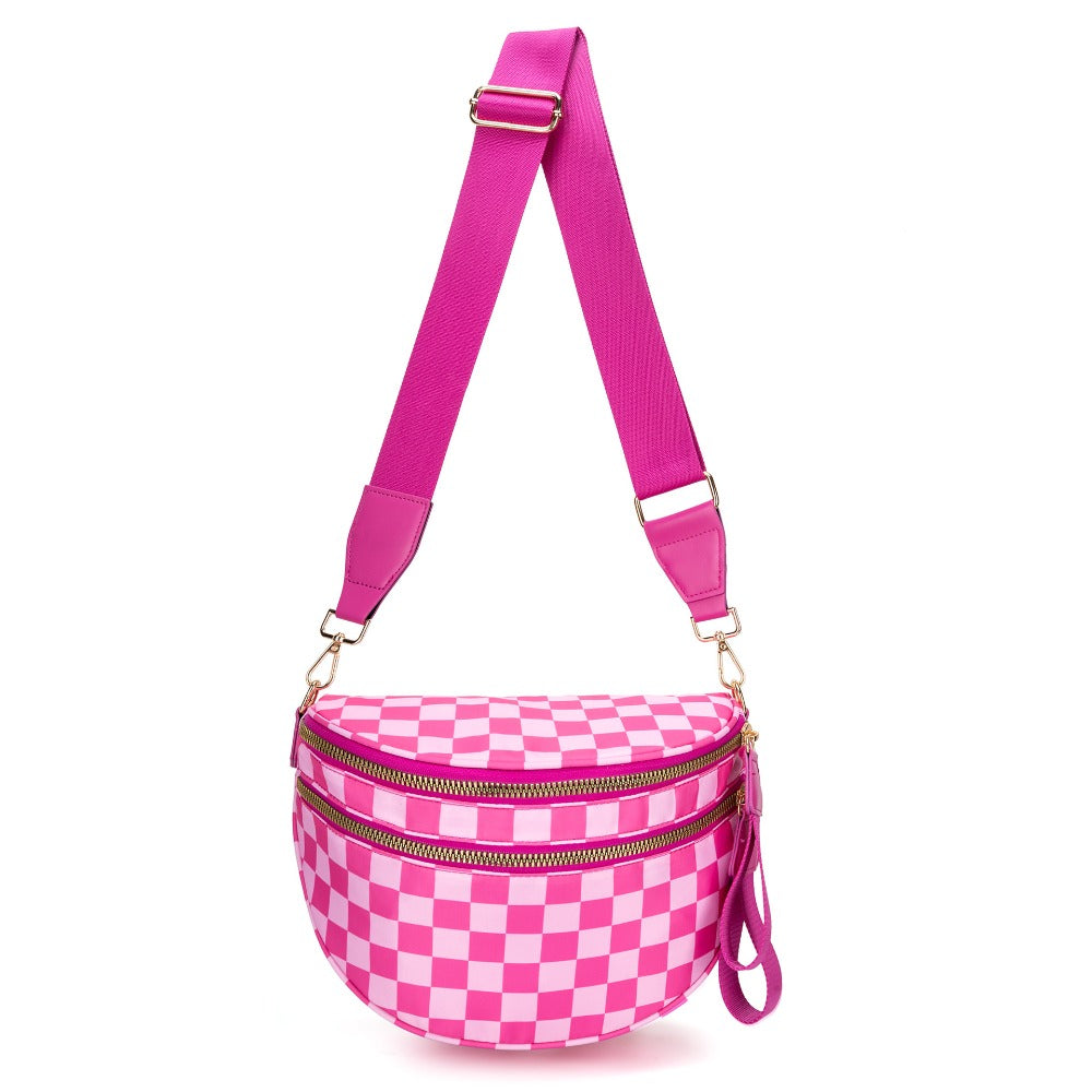 Crossbody Bag for Women – Large Capacity, Plaid Large Capacity Drawstring Closure – detail view 47