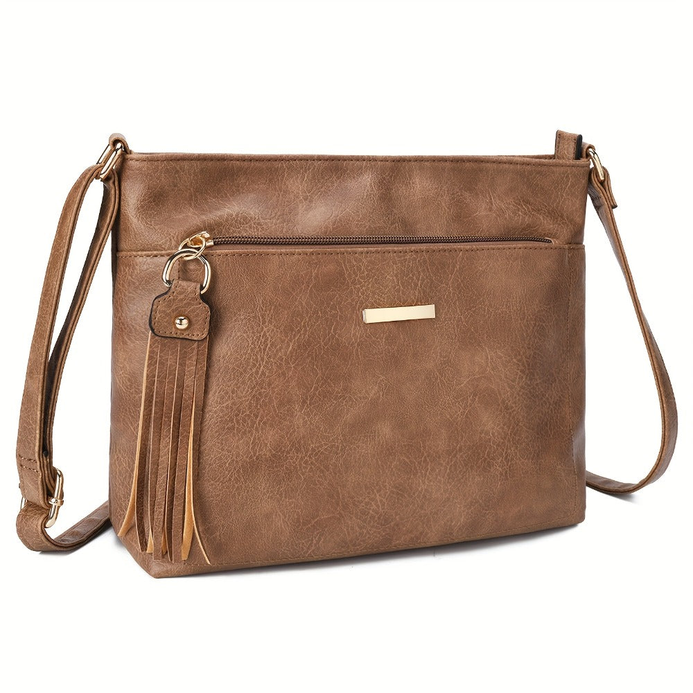 Crossbody Bag for Women – Large Capacity, Adjustable Strap, for Travel & Work – front view
