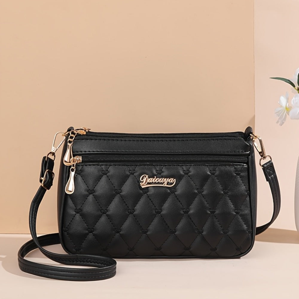 Crossbody Bag for Women – Large Capacity, Embroidered Solid Color Large Capacity – detail view 5