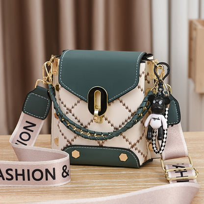 Crossbody Bag for Women – Mini, Mini Plaid Luxury Style Flap – detail view 8