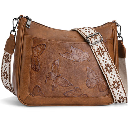 Crossbody Bag for Women – Multi Pocket, Lightweight, Adjustable Strap, for Travel & Work – front view - product view 12